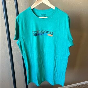 Patagonia Teal Graphic T-Shirt